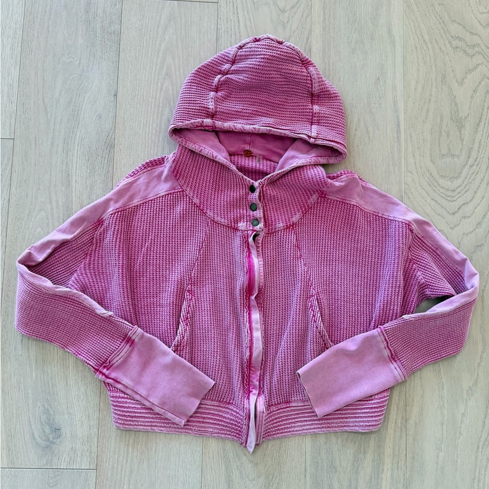 Stylish Pink Hooded Sweatshirt